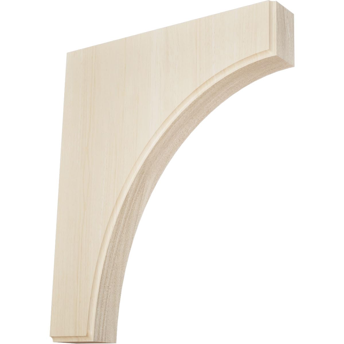 Clarksville Wood Brackets, 1 3/4"W x 10"D x 12"H , Rubberwood