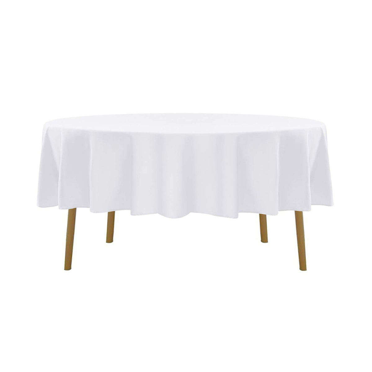 90 inch Round Tablecloth Washable Polyester Table Cloth Decorative Table Cover for Wedding Party Dining Banquet(90