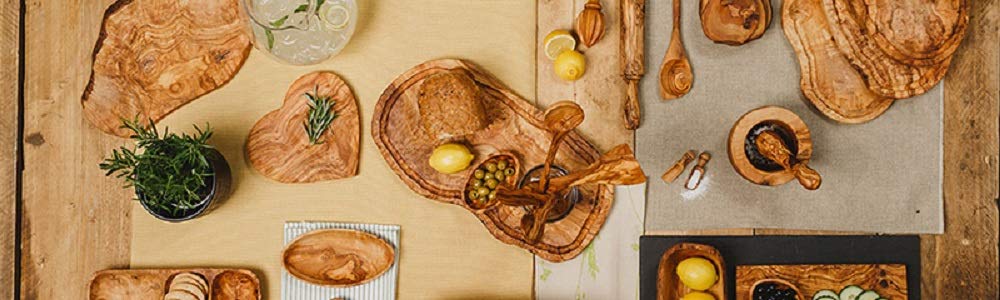 Olive Wood Cutting Board/Cheese Board - 14 inch. Olive wood board for cheese, cutting, kitchen, charcuterie.