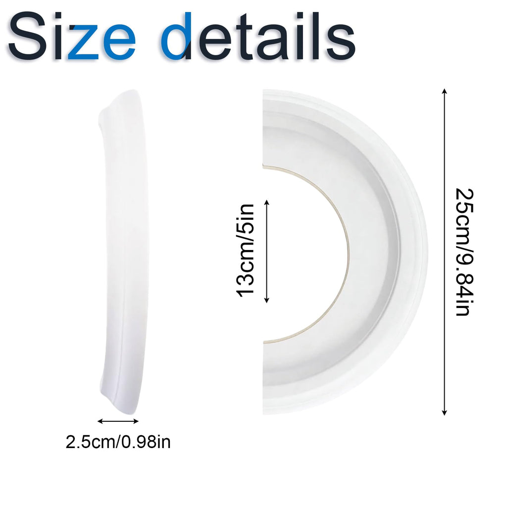1PC Plain Ceiling Medallion, Split Decorative Ceiling Ring for Chandelier Light Fixture Ceiling Decor, Simple Surface