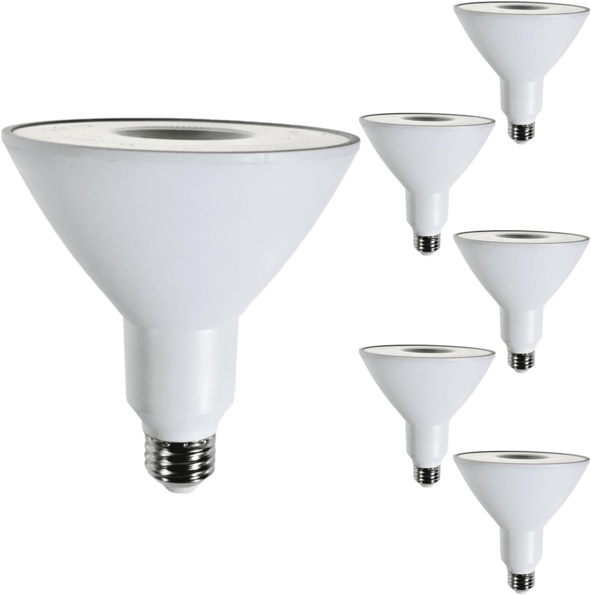 PAR38 LED Flood Light Outdoor Bulb Waterproof Exterior Spotlight 40° Beam Angle 3500K Neutral White Dimmable White