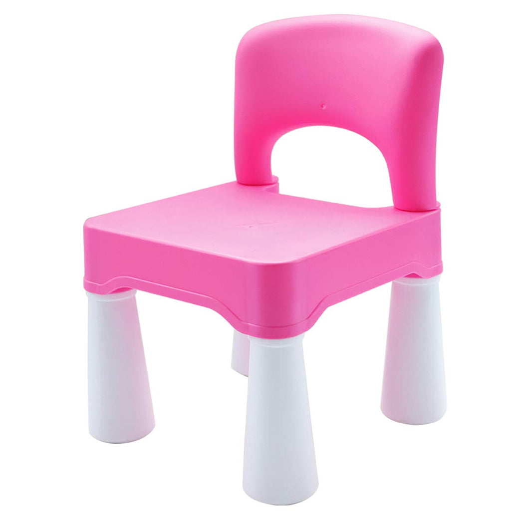 Sturdy Ergonomic Toddler Chair: 9.3in seat, 3+ Years, Pink, in/Out