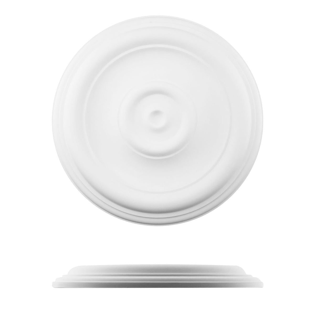 White Decorative Round Ceiling Medallion 1PCS, 12" OD