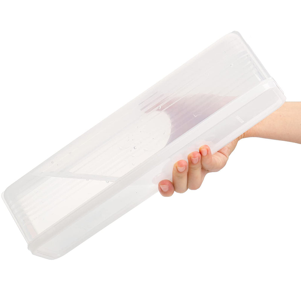 Set of 6 Pasta Storage Containers with Lid, Airtight Spaghetti Noodle Holder Rectangular Chopstick Storage Box Sealed