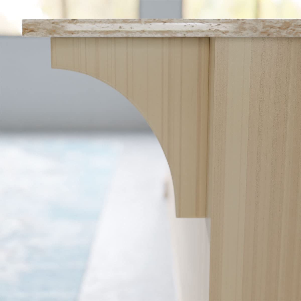 Clarksville Wood Brackets, 1 3/4"W x 10"D x 12"H , Rubberwood
