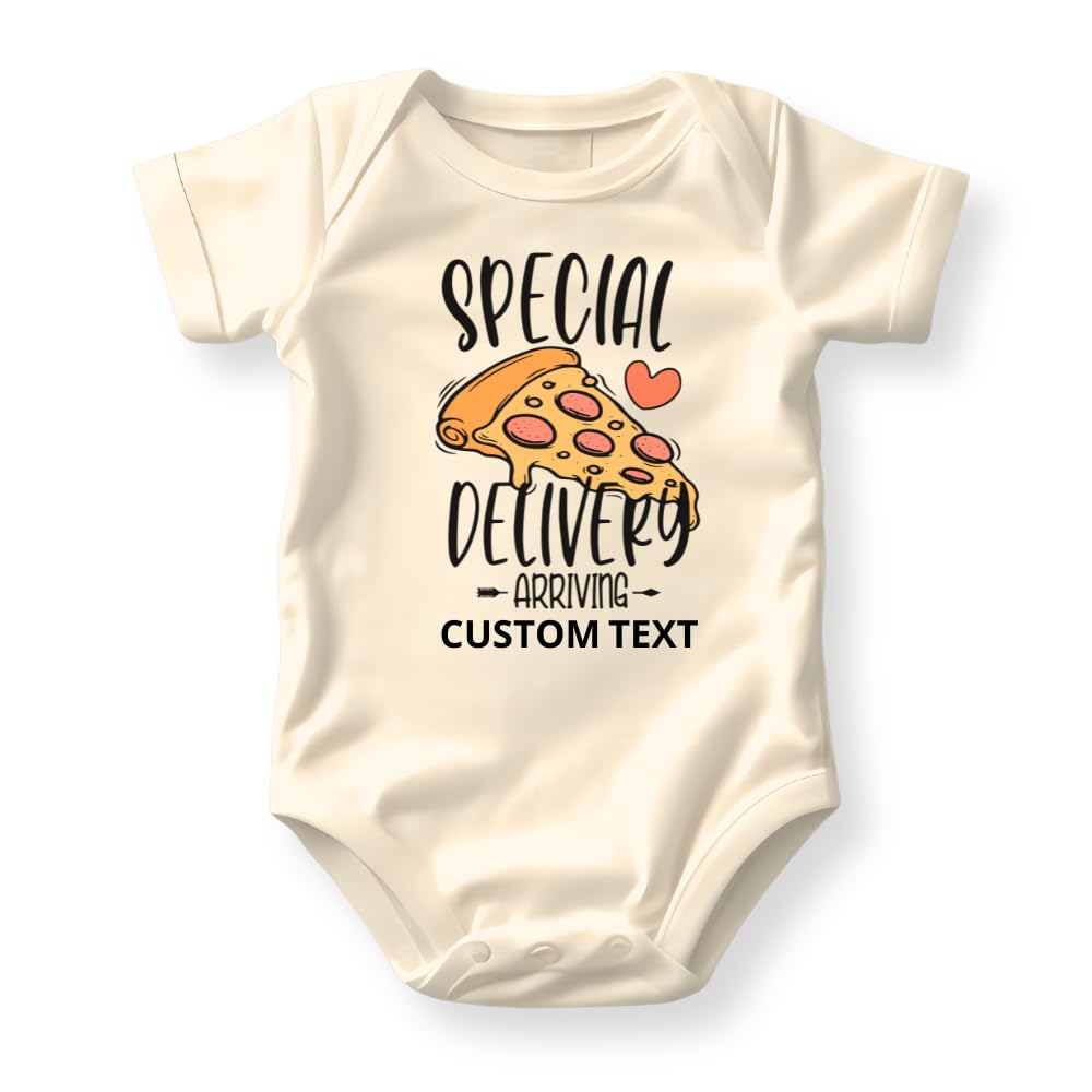 Special Delivery Pizza Baby Bodysuit, Baby Announcement Kids Tee