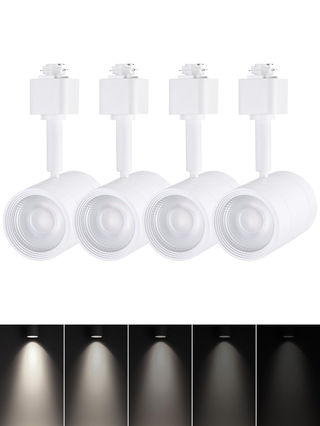 Studio Series 8.5W H Track Lighting Heads, 4000K, White