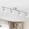 20.2'' 4-Light Track Lighting Fixtures Ceiling Chrome, Gu10 Base