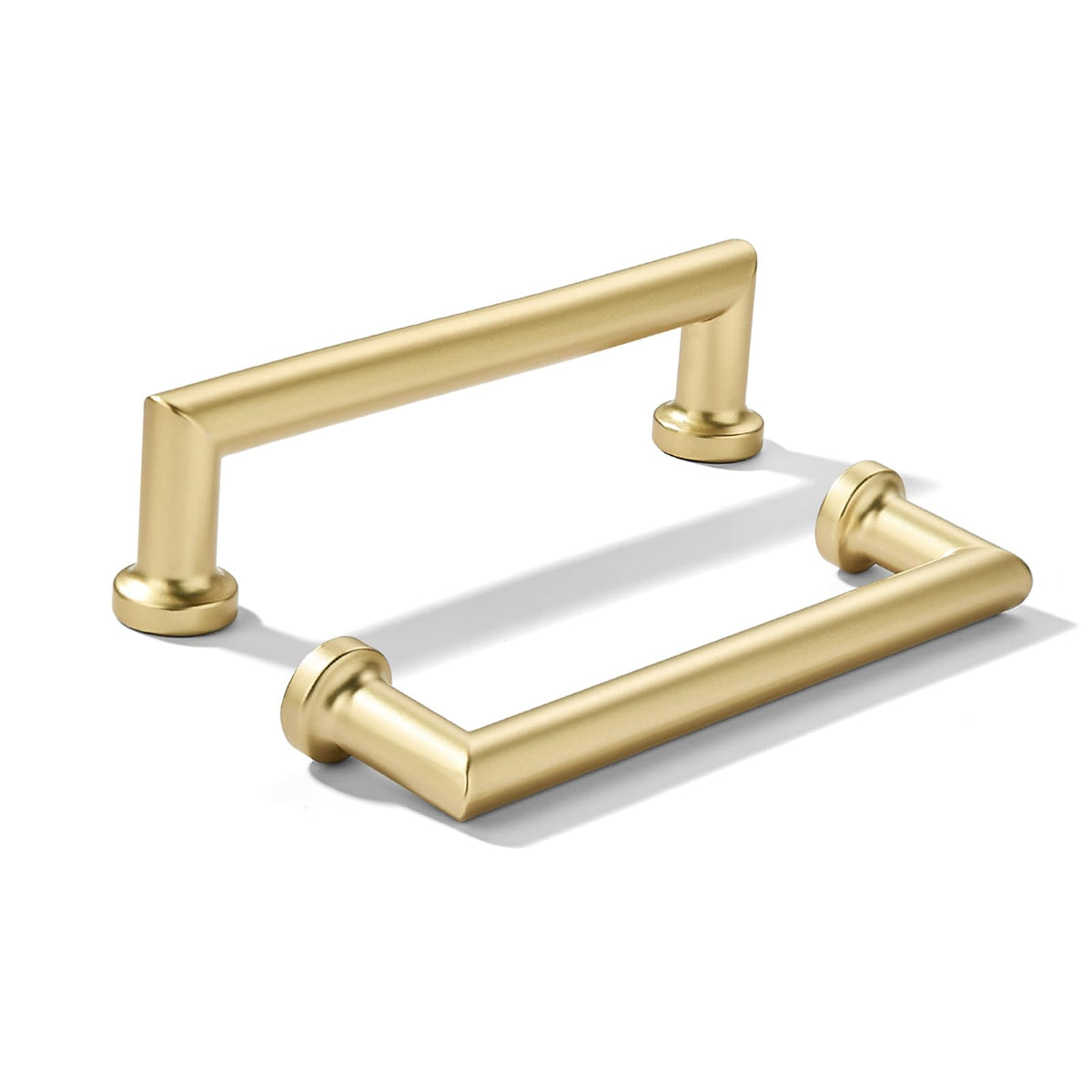 10-Pack 3-3/4Inch(96mm) Matte Gold Cabinet Pulls,Brushed Satin Gold Handles Cabinets, Cupboards, Drawers and Bathroom