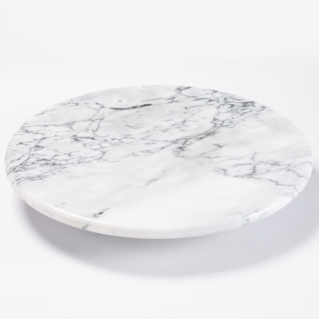 12'' Marble Lazy Susan for Countertop Kitchen Turntable Storage Turner countertop Organizer Convenient Serving