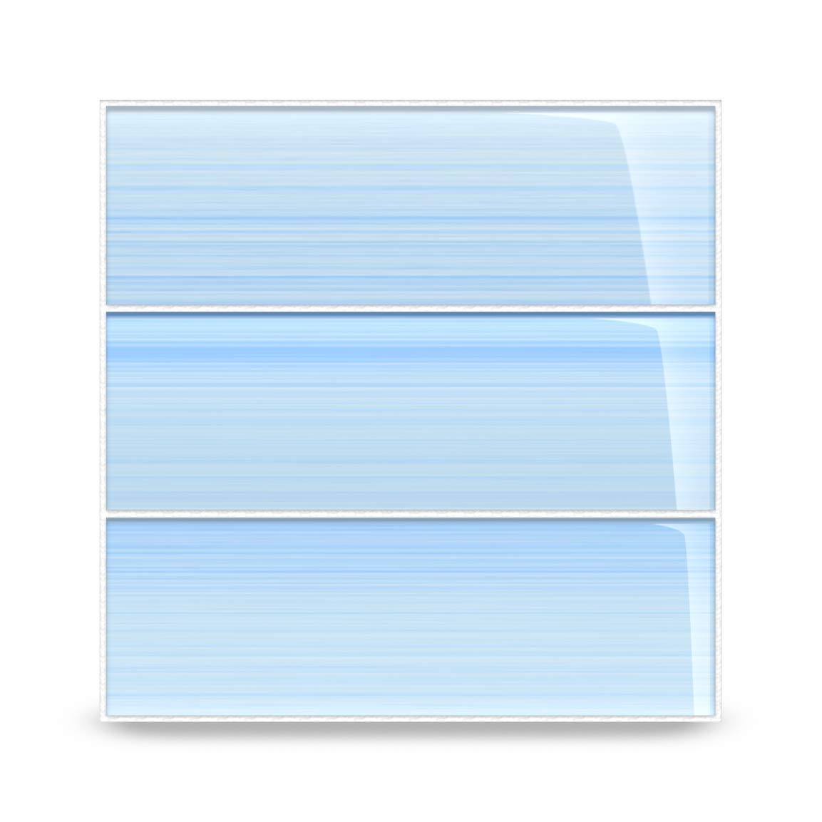 Big Blue Glass Subway Tile Backsplash or Bathroom/Showers, 4x12