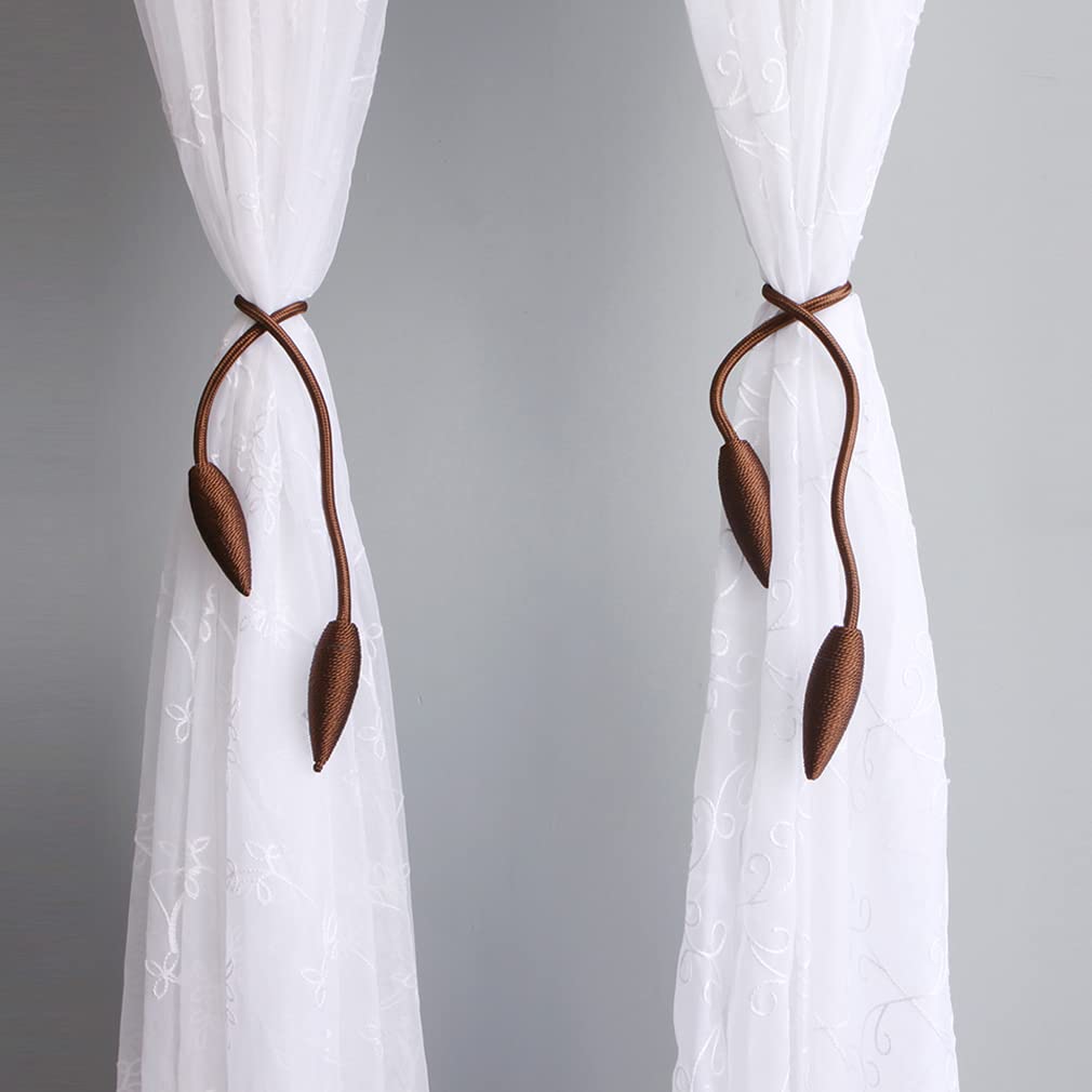Curtain Tiebacks Clips Creative Window Drape Twist Tie Backs European Style Custom Made Curtain Holders - 4 Pieces