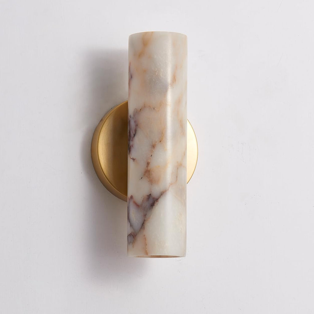 Natural Marble Wall Sconce, Alabaster Wall Sconces, Morden Marble Wall Lighting Fixture,Up and Down Wall Lights