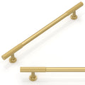 10 Pack Brushed Gold Cabinet Pulls 8 Inch(203mm) Kitchen Cabinet Handles Cabinet Hardware for Drawer Pulls