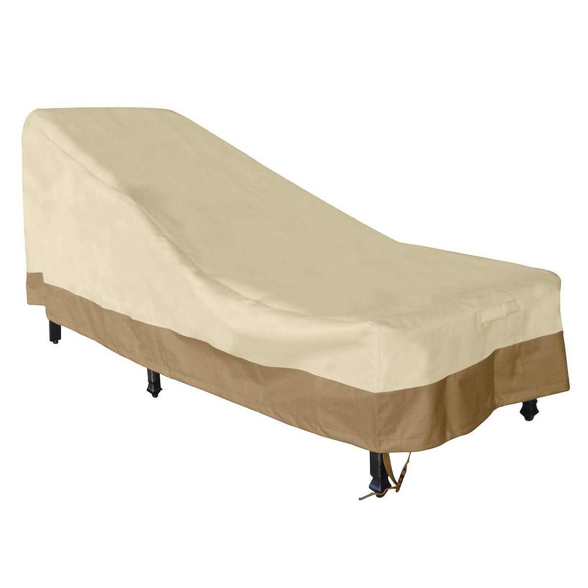 Patio Chaise Lounger Cover, Heavy Duty Waterproof 600D Oxford Fabric Outdoor Furniture Lounge Chair Cover for All