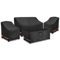 Patio Furniture Cover Set, 600D Heavy Duty Waterproof 4-Piece Outdoor Furniture Covers, Fits Patio Loveseat, Chair