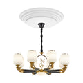 Chandelier Hoist Lifter Cover Large Ceiling Medallion for Electric Hoist 19.88inch Round Chandelier Cover Chandelier