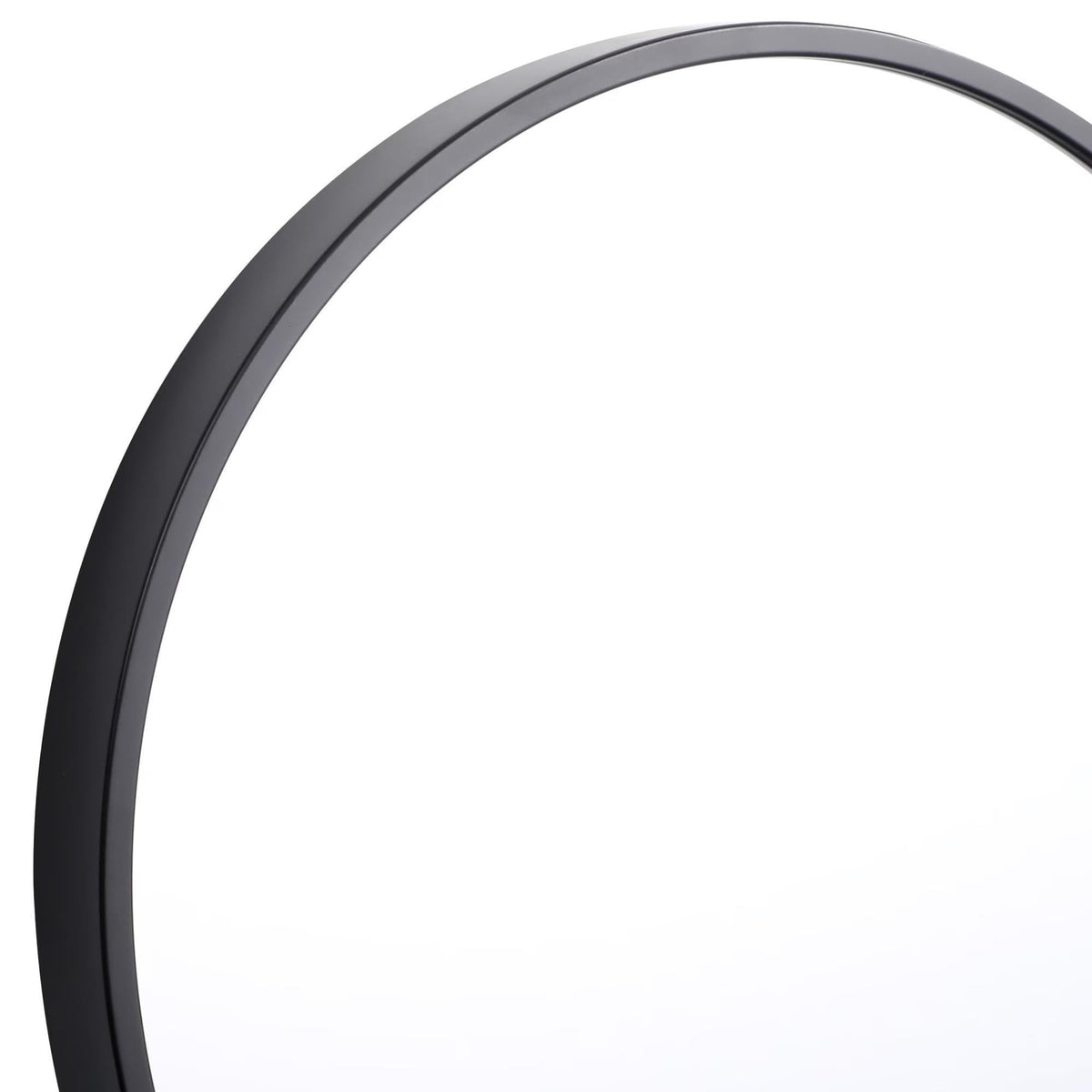 3 Pack 10 Inch Round Wall Mirror Set, Black & Gold Modern Thin Frame Decorative Circular Mirrors, Art Decor Bedroom
