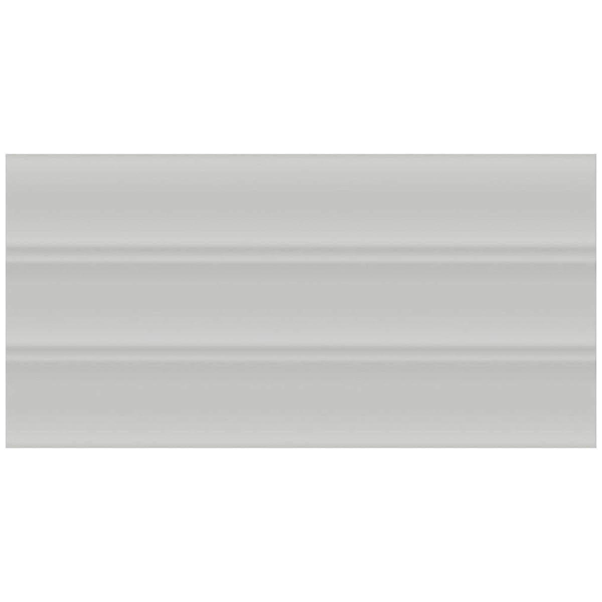 Slate Gray Ribbed Porcelain Wall Tile 4.5" x 9.1" Matte Finish, Fluted Decorative 3D Wall Tile Backsplash, Bathroom