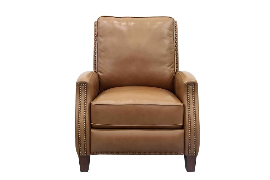 Melrose Transitional Recliner Lounge Chair with footrest Extension 7-3155 in Shoreham Ponytail All Leather 5700-86