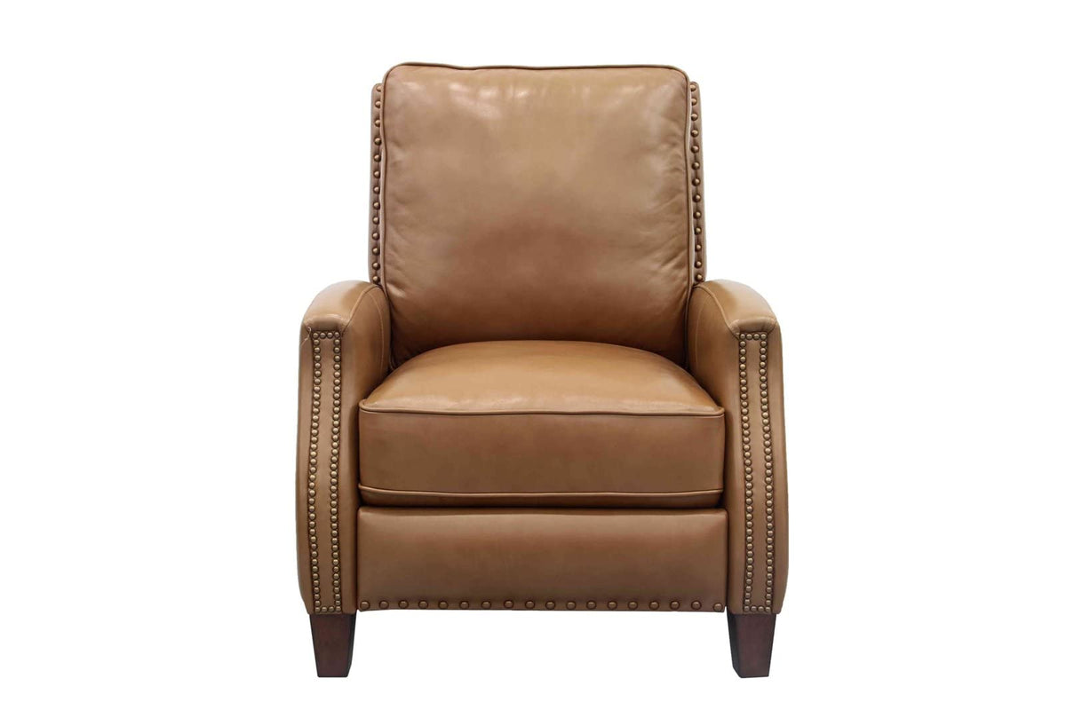 Melrose Transitional Recliner Lounge Chair with footrest Extension 7-3155 in Shoreham Ponytail All Leather 5700-86