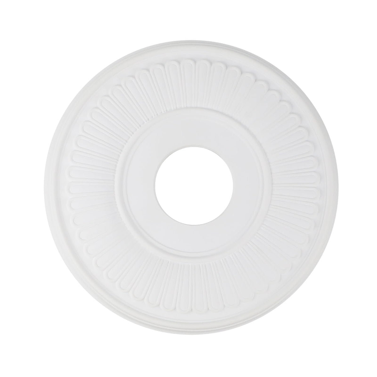 White PU Ceiling Medallion, 13 1/5" OD x 3 3/7" ID