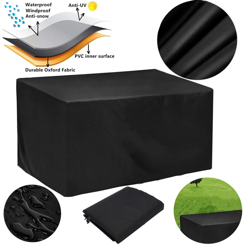 Patio Furniture Covers, Outdoor Furniture Cover Waterproof, 78.7"L x 62"W x 30"H Outdoor Table Chair and Sofa Covers