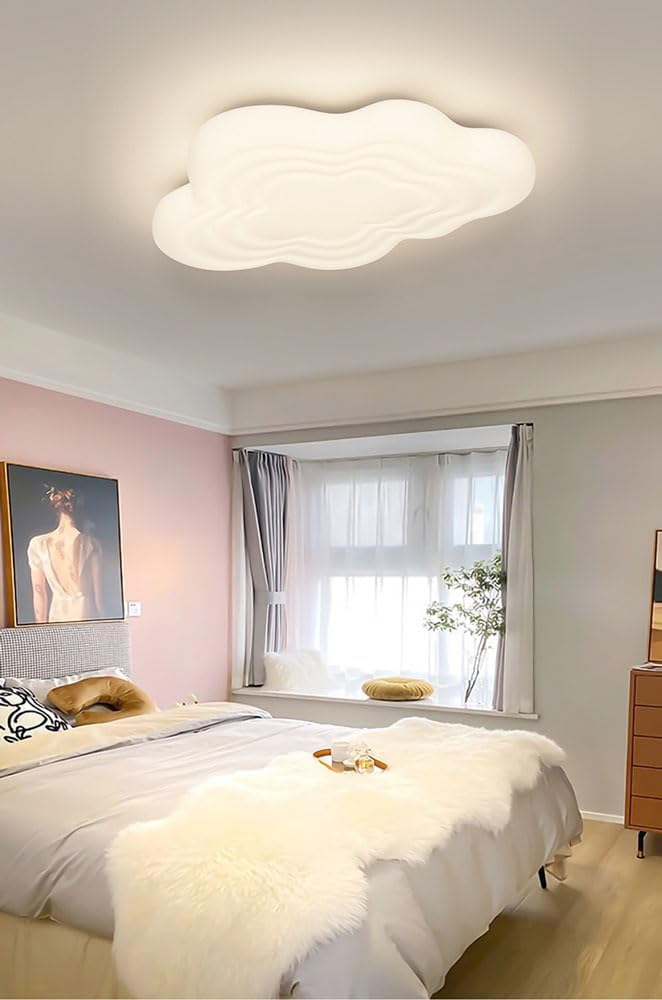 Modern LED Cloud Cartoon Flush Mount Bedroom Ceiling Light Fixtures Nordic Minimalist Star Kids Room Light Ceiling