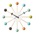 Inspired Nelson Style Mid Century Quartz Modern Wall Ball Clock Retro Multicolor Large