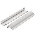 Brushed Nickel Cabinet Handles Finger Edge Pulls 7.8 Inch CC 6 Pack