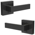 Dummy Door Handles Interior Closet Black Pack of 2 Without Latch