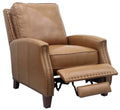 Melrose Transitional Recliner Lounge Chair with footrest Extension 7-3155 in Shoreham Ponytail All Leather 5700-86
