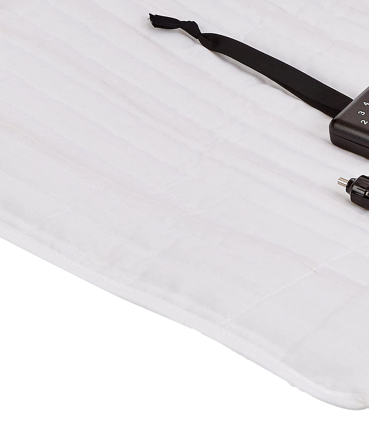 Twin, Heated Mattress Pad, Non-Fitted, Size 36 x 60, Model# T36 12V Used in Trucks, RVs, Campers, White