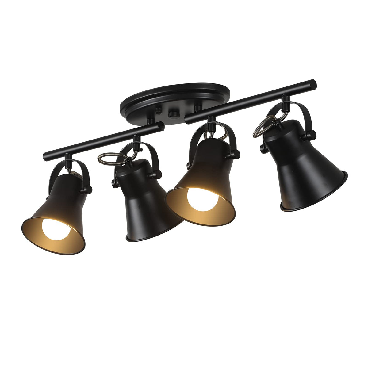 Track Lighting Kit, Directional Ceiling Light, Industrial Black Kitchen Track Lighting Fixtures Ceiling .