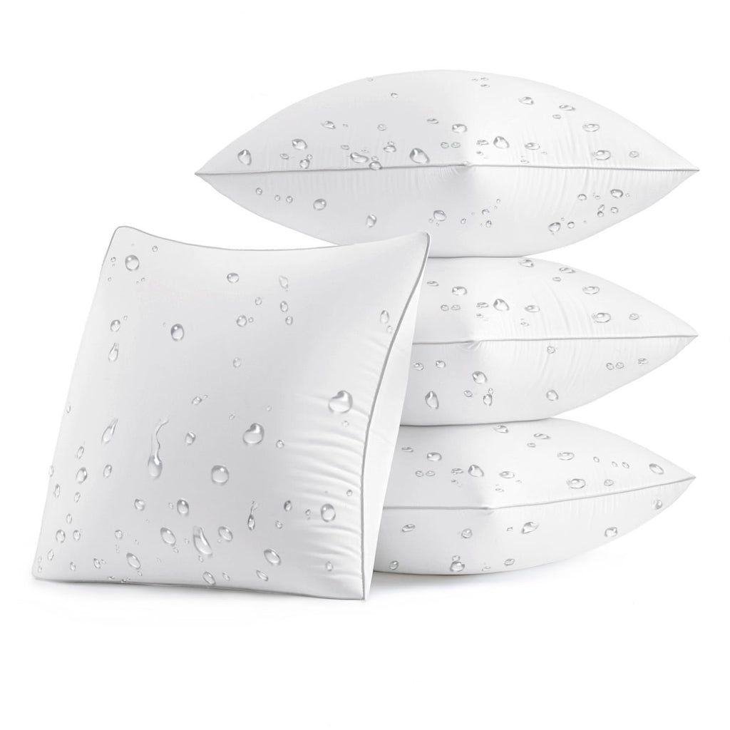 Pack of 4 18x18 Outdoor Square Pillow Inserts Sofa Garden