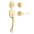 Gold Front Door Handle and Deadbolt Set, Front Door Lock Set