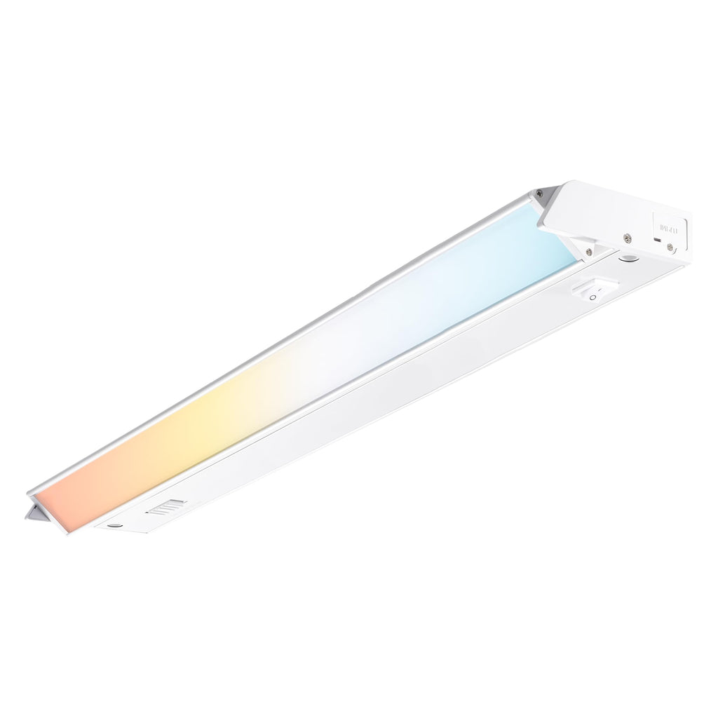 LED Swivel Under Cabinet Lighting, Hardwired or Plug-in Installation, 32 Inch, 18W, 5CCT Color Selectable