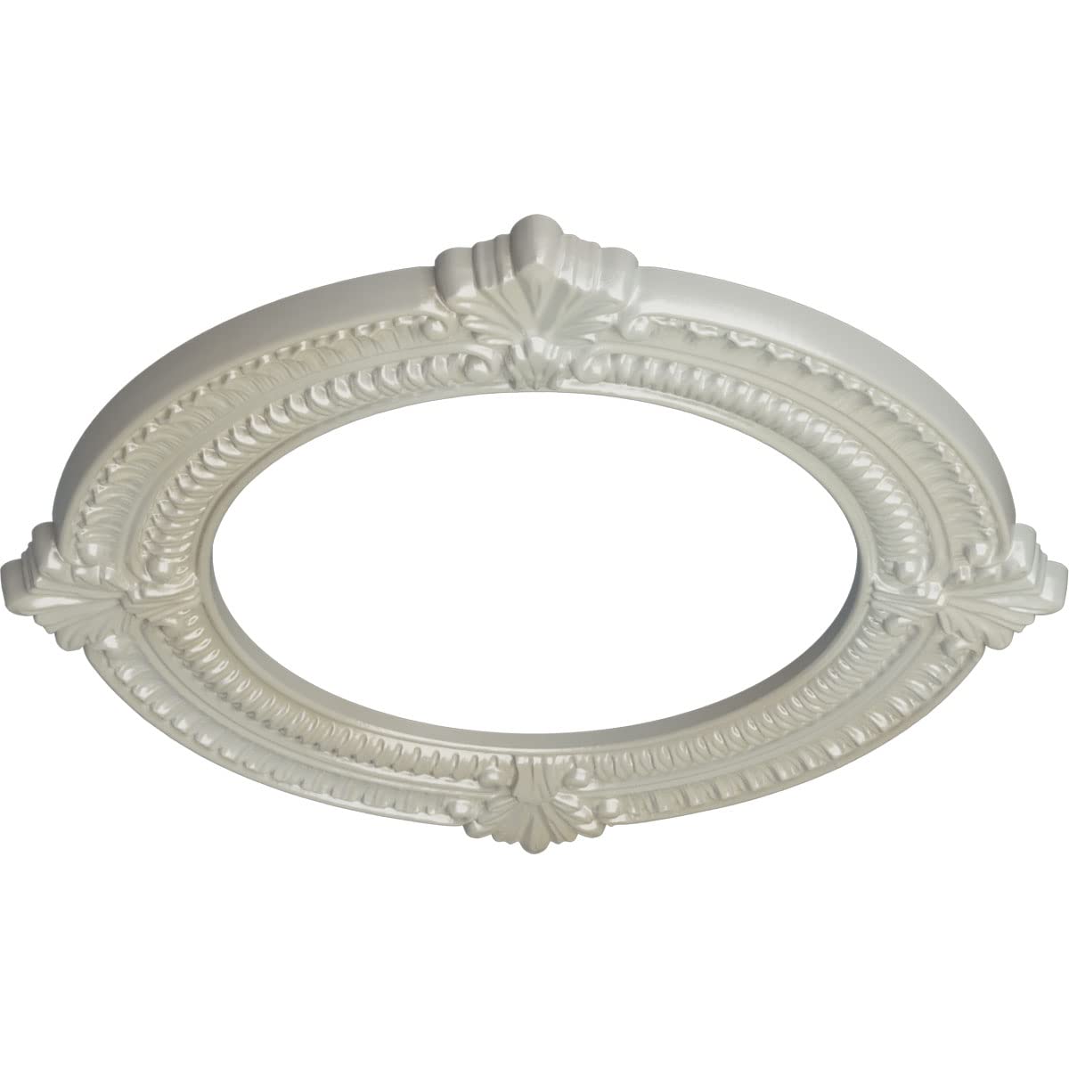 13 1/8"OD x 8"ID x 5/8"P Benson Ceiling Medallion (Fits Canopies up to 8"), Hand-Painted Flash Blue