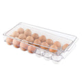 Clear Plastic Egg Holder for Fridge with Lid, 21 Egg