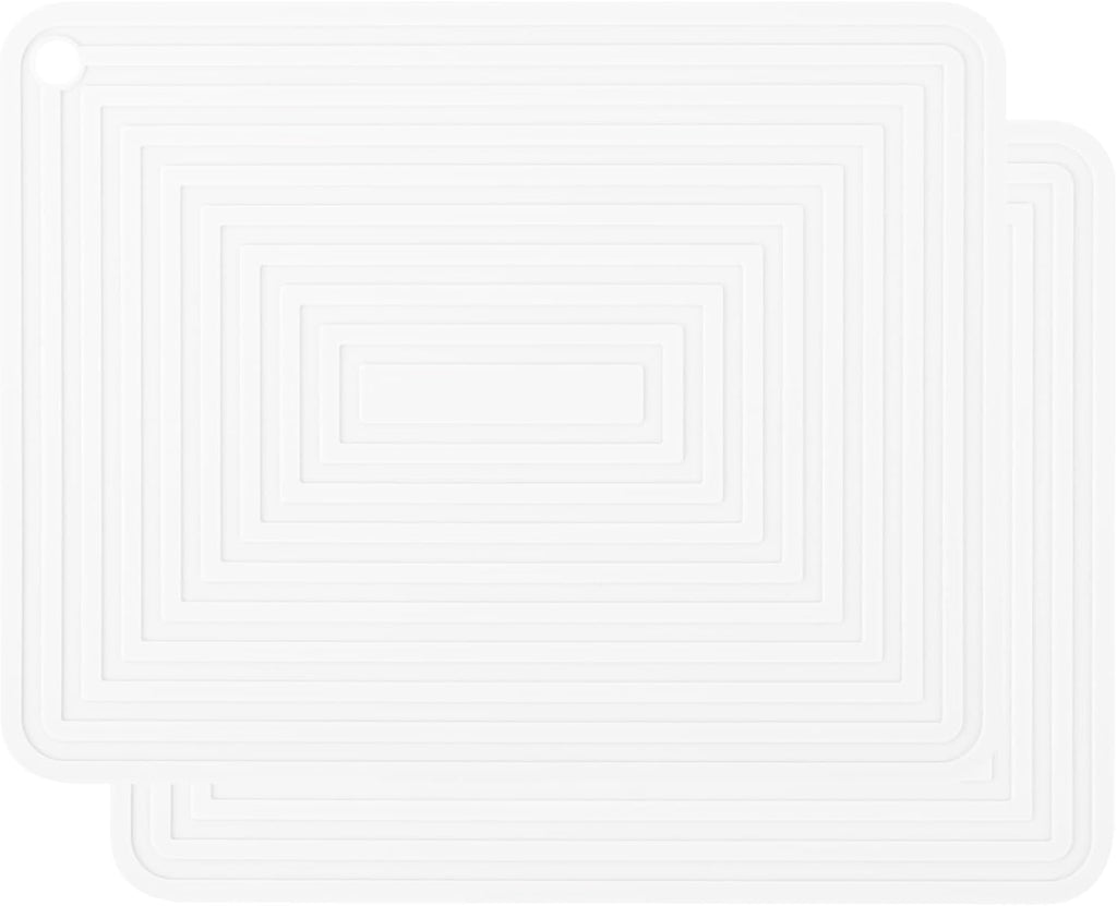 Silicone Trivet Mats for Hot Pots & Pans & Dishes, Hot Pads, Multipurpose Heat Resistant Mat Counter, Durable &