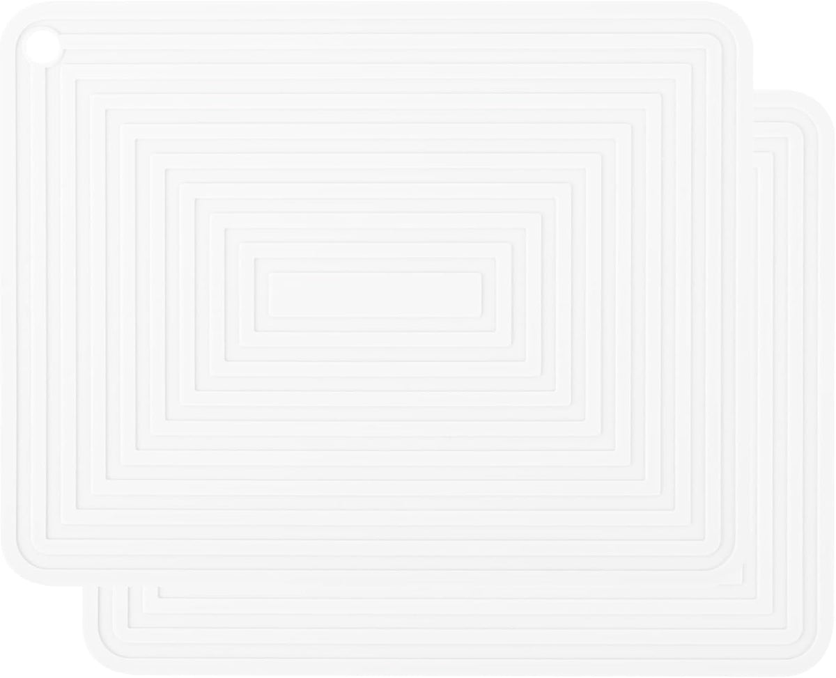 Silicone Trivet Mats for Hot Pots & Pans & Dishes, Hot Pads, Multipurpose Heat Resistant Mat Counter, Durable &