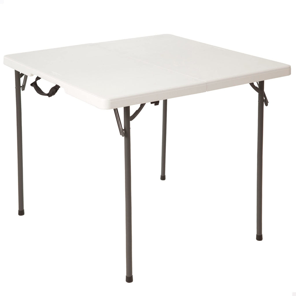 Fold in Half Square Table, 34 Inch, White