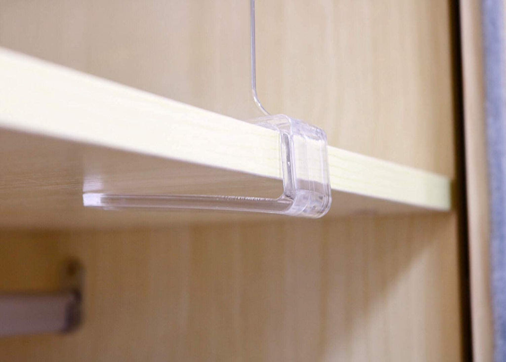 Shelf Dividers for Closets, 8PCS Clear Acrylic Shelf Divider for Wood Shelves and Clothes Organizer/Purses Separators