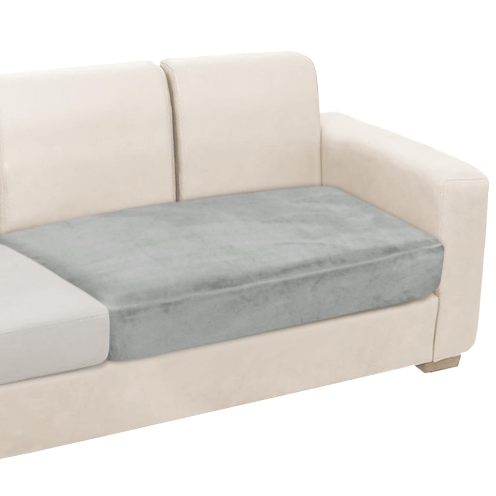Couch Cushion Covers 1 Piece Velvet Stretch Loveseat Cover or 2 Seat Sofa Cover Soft Individual Couch Covers for