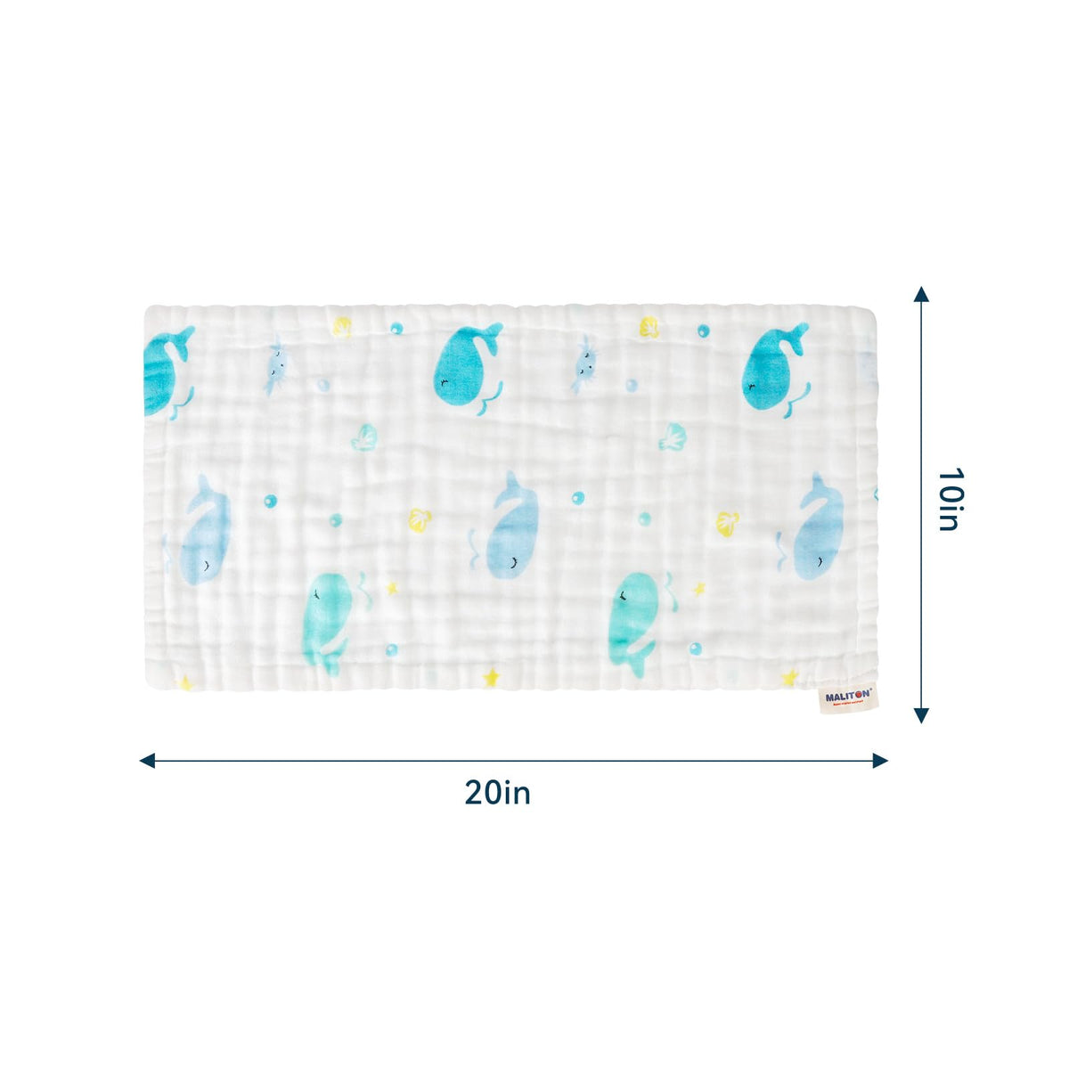 Muslin Baby Burp Cloths 6 Pack Large 20''x10'' 100% Cotton Burp Rags Absorbent and Soft 6 Layers Muslin Cloth Baby