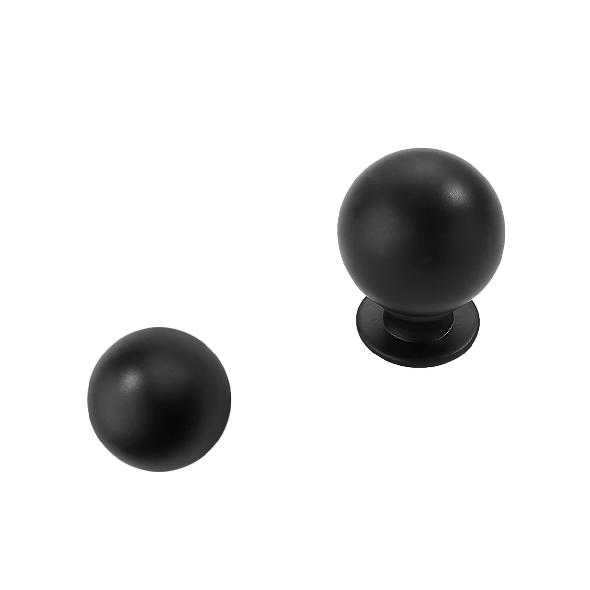 10 Pack 1.1 Inch Matte Black Cabinet Knobs Small Ball Kitchen Cabinet Hardware Drawer Knobs Pulls for Drawers.