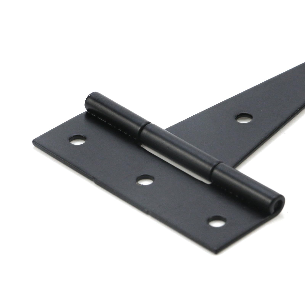 8Pcs Black Strap Hinges, 4-Inch