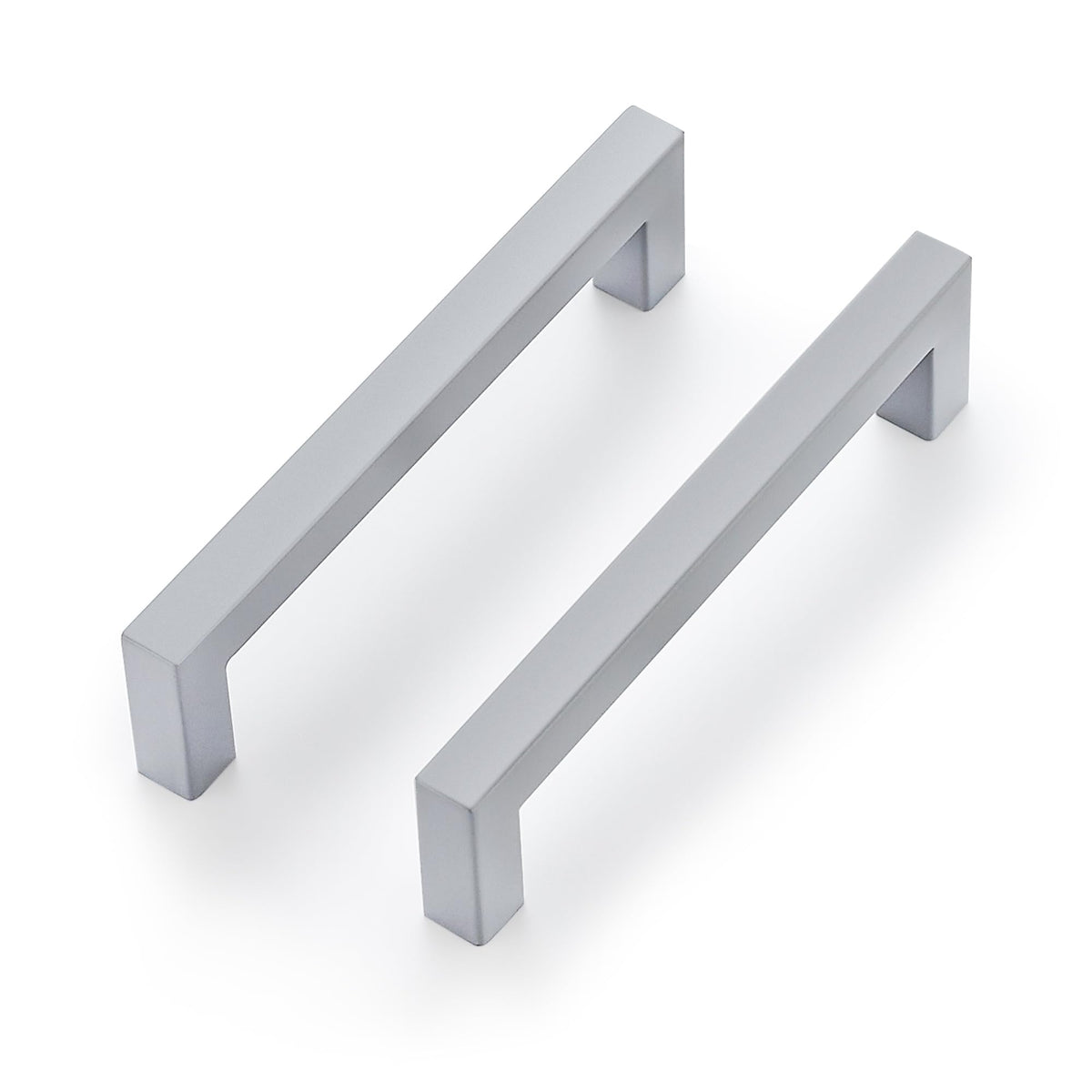 Grey Square Cabinet Handles Drawer Pulls,5 Inch,60 Pack