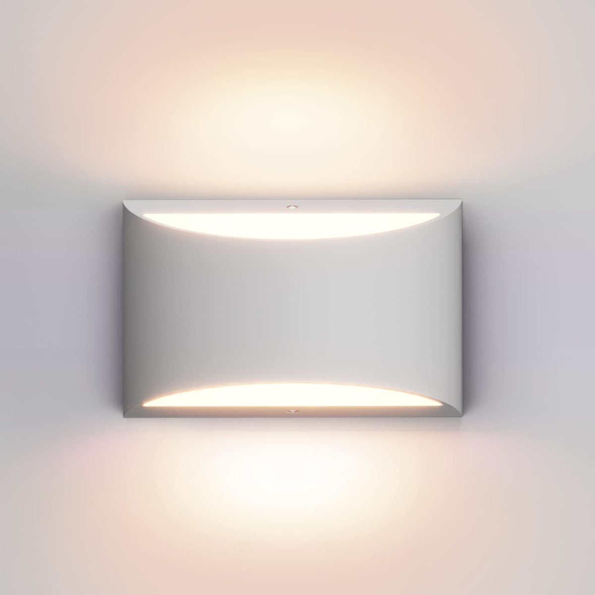 Aluminum Modern Indoor LED Wall Sconce Interior Wall Lights 1 Pack Hardwired Up and Down Wall Mount Light Bedroom