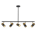 Ceiling Track Lighting Adjustable LED Track Lighting Kit Gold and Black Industrial Ceiling Spot Lighting